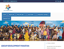 Tablet Screenshot of gdpakistan.org
